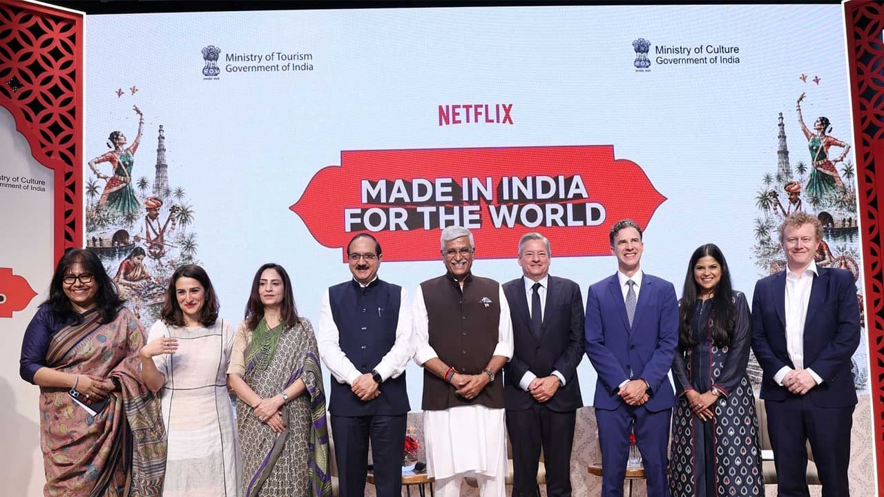 Netflix Co-CEO Ted Sarandos holds fireside chat with Union Minister