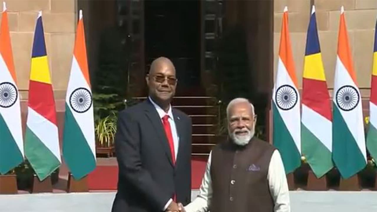 Seychelles President Herminie meets PM Modi, Jaishankar in New Delhi