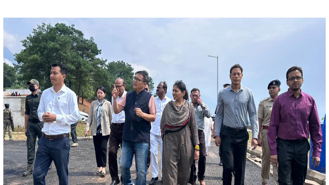 Raksha Khadse reviews National Sports University progress in Imphal