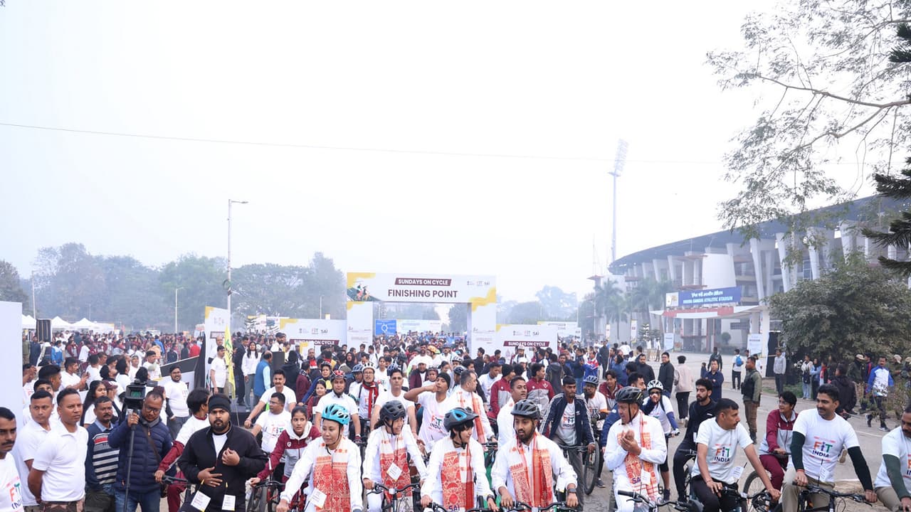 PM Modi's Fit India boosted by star-studded cycle event in Assam