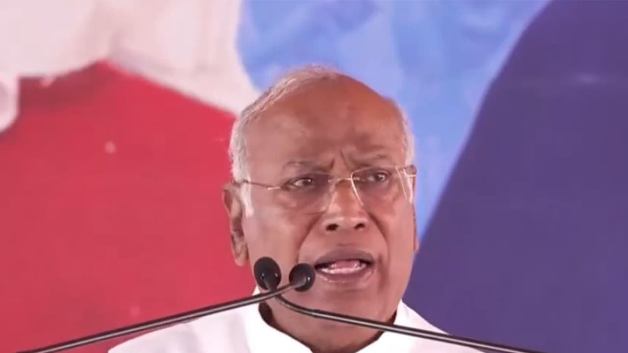 Kharge calls Kejriwal, Modi 'fraud'; tells AAP chief to stop crying ...