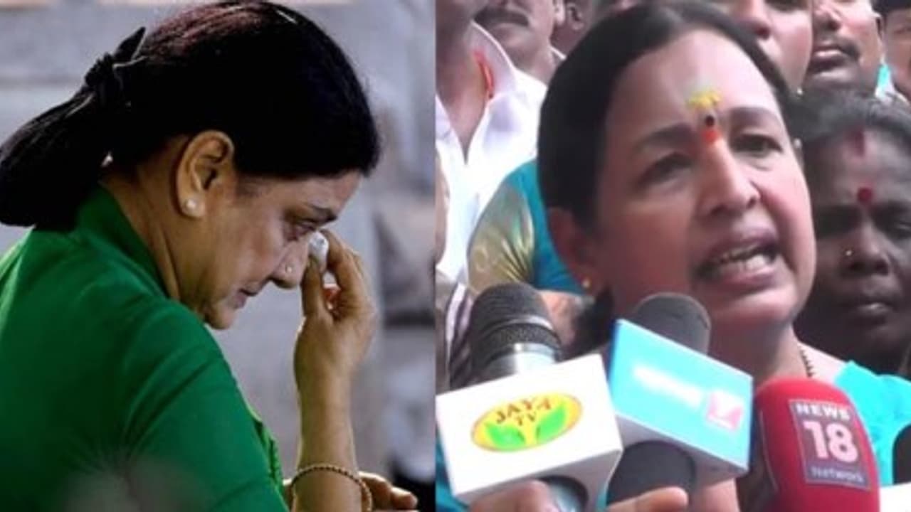 "ஜெயில் சாப்பாடுதான் சசிகலா சாப்பிடுகிறார்" சி.ஆர். சரஸ்வதி உருக்கம் "ஜெயில் சாப்பாடுதான் சசிகலா சாப்பிடுகிறார்" சி.ஆர். சரஸ்வதி உருக்கம்