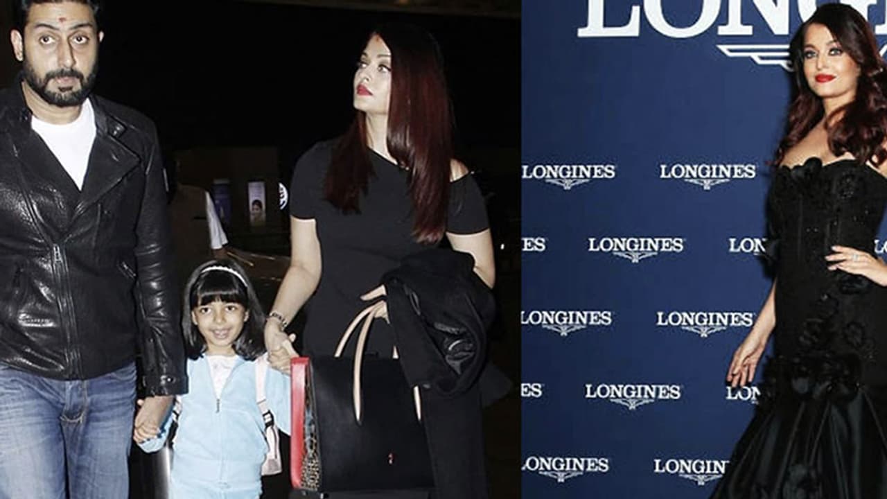 What is the matter with Aishwarya Rai, Abhishek Bachchan and the black colour?