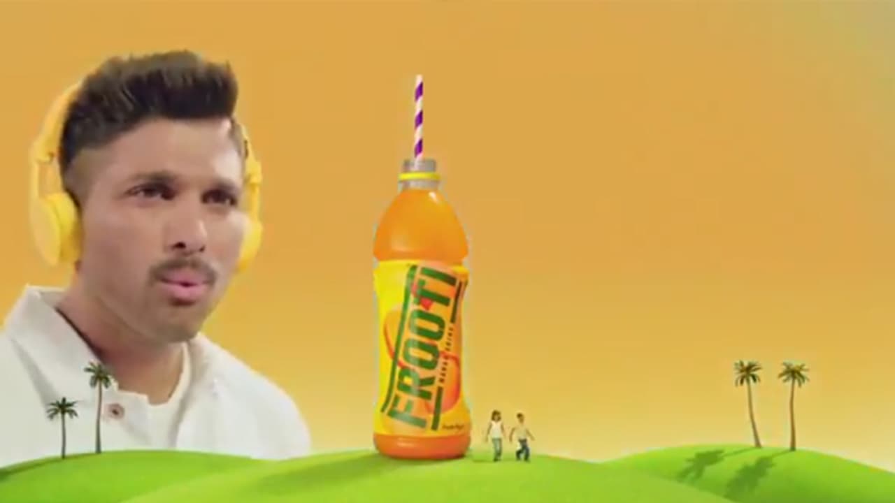 ఫ్రూటి యాడ్ లో అదరగొట్టిన బన్నీ(వీడియో)