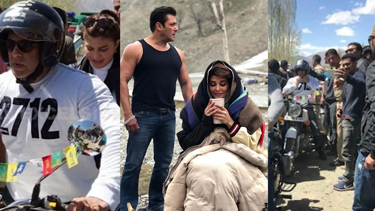 In Pics: Salman Khan takes Jacqueline Fernandez on a bike ride in Kargil In Pics: Salman Khan takes Jacqueline Fernandez on a bike ride in Kargil