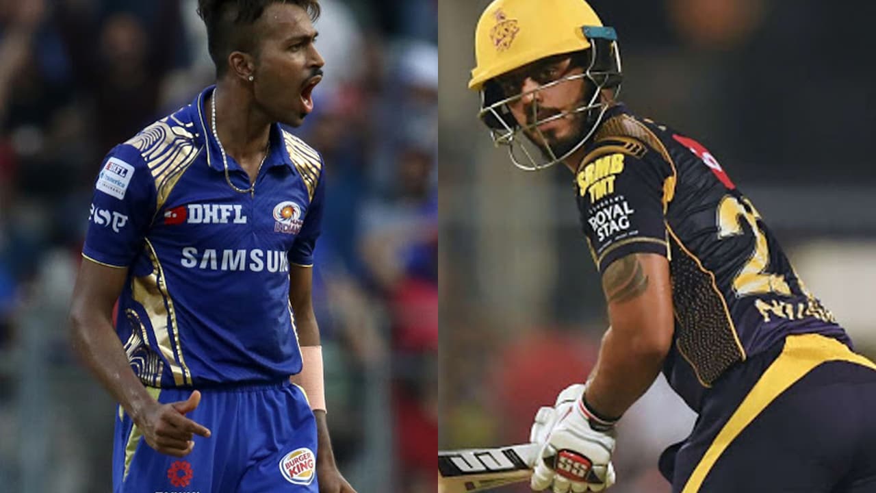 IPL 2018: Hardik Pandya gives a rude send off to Nitish Rana after dismissal IPL 2018: Hardik Pandya gives a rude send off to Nitish Rana after dismissal