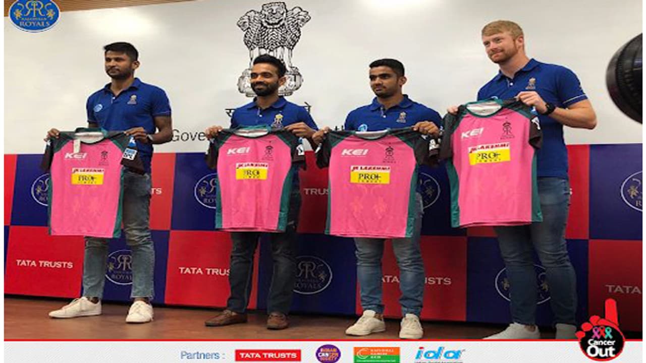 ಪಿಂಕ್ ಜೆರ್ಸಿ ತೊಟ್ಟು ಕಣಕ್ಕಿಳಿಯಲಿದೆ ರಾಜಸ್ಥಾನ ರಾಯಲ್ಸ್ ಪಿಂಕ್ ಜೆರ್ಸಿ ತೊಟ್ಟು ಕಣಕ್ಕಿಳಿಯಲಿದೆ ರಾಜಸ್ಥಾನ ರಾಯಲ್ಸ್