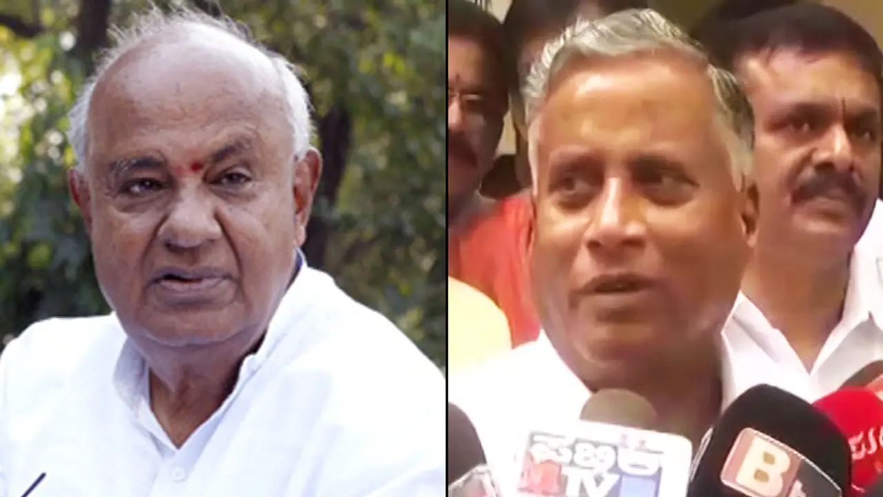 HDK ಒಳ್ಳೆಯವರು ಎನ್ನುತ್ತ ದೊಡ್ಡಗೌಡರಿಗೆ ಸೋಮಣ್ಣ ಪಾಠ! HDK ಒಳ್ಳೆಯವರು ಎನ್ನುತ್ತ ದೊಡ್ಡಗೌಡರಿಗೆ ಸೋಮಣ್ಣ ಪಾಠ!