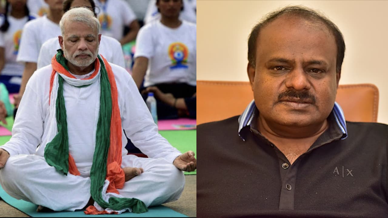 HD Kumaraswamy responds to PM Modi's fitness challenge nomination HD Kumaraswamy responds to PM Modi's fitness challenge nomination