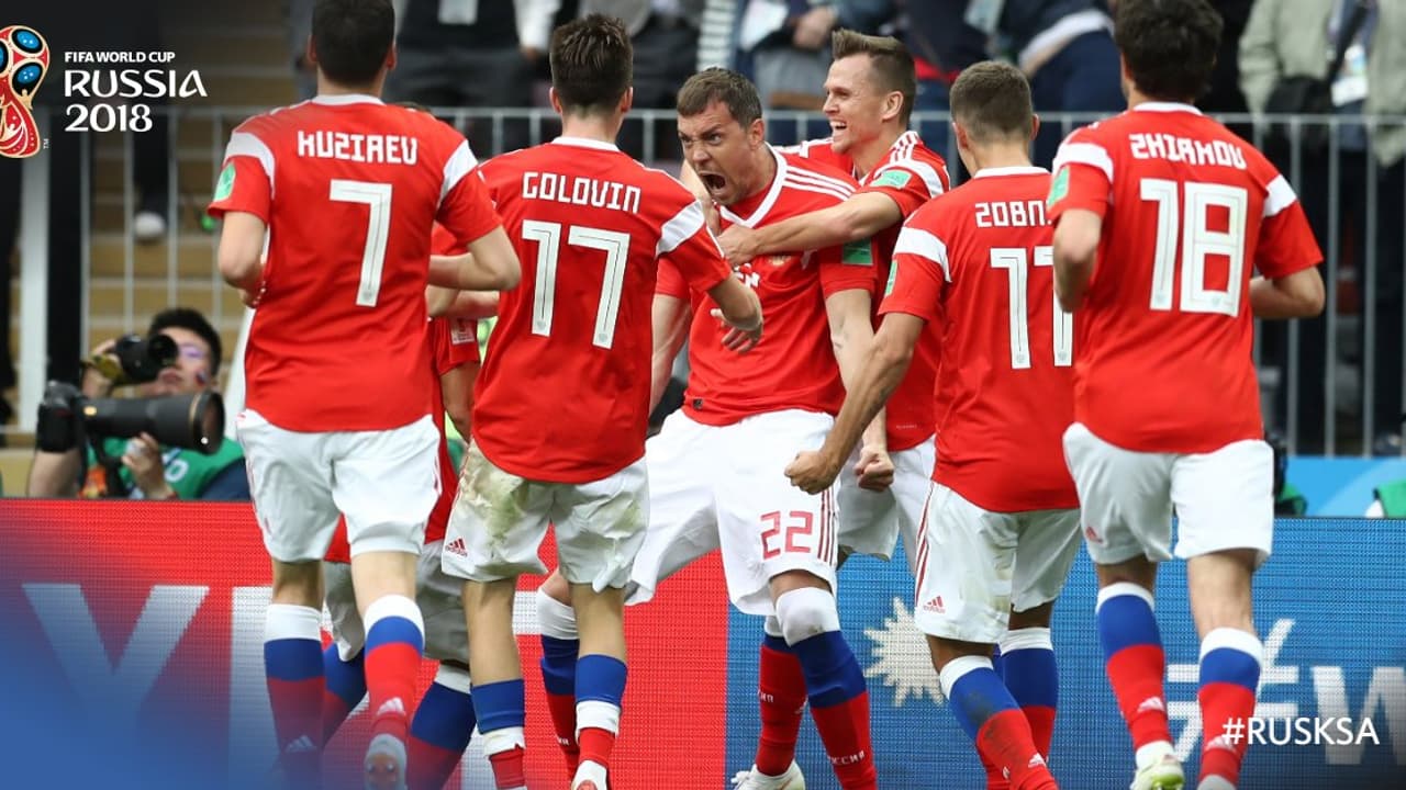 ಫಿಫಾ ವಿಶ್ವಕಪ್ 2018: ಉದ್ಘಾಟನಾ ಪಂದ್ಯದಲ್ಲಿ ಆತಿಥೇಯ ರಷ್ಯಾಗೆ ಗೆಲುವು ಫಿಫಾ ವಿಶ್ವಕಪ್ 2018: ಉದ್ಘಾಟನಾ ಪಂದ್ಯದಲ್ಲಿ ಆತಿಥೇಯ ರಷ್ಯಾಗೆ ಗೆಲುವು