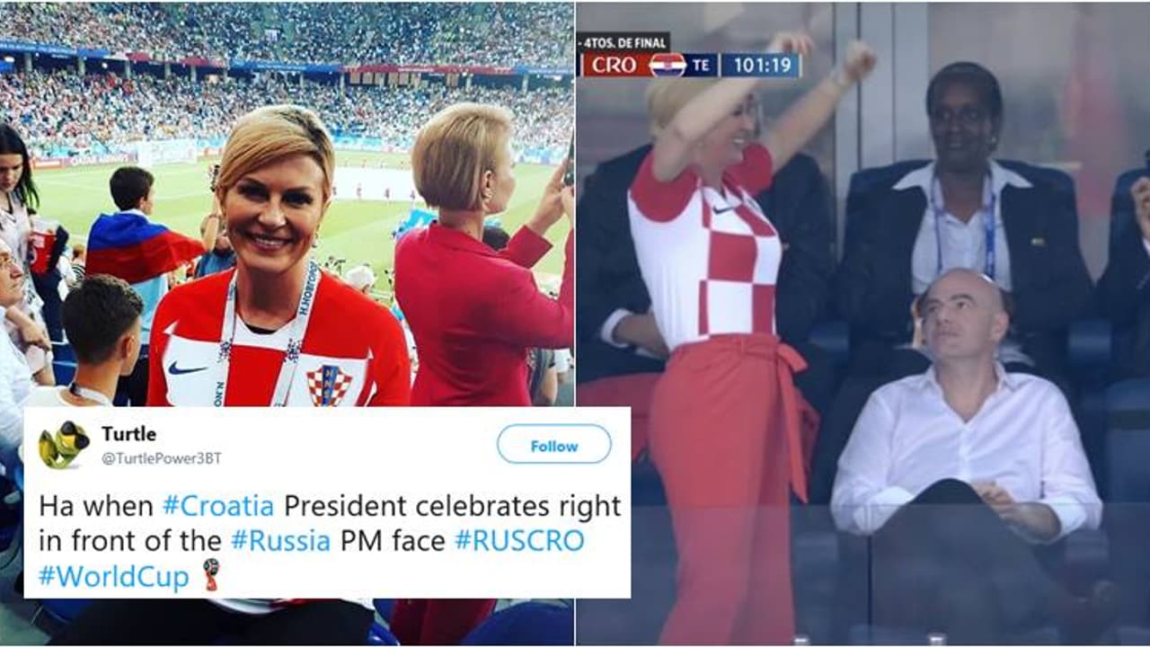 ರಷ್ಯಾ ಪ್ರಧಾನಿ ಎದುರು ಕ್ರೊವೇಷಿಯಾ ಅಧ್ಯಕ್ಷೆ ಸಂಭ್ರಮ: ವಿಡಿಯೋ ವೈರಲ್..! ರಷ್ಯಾ ಪ್ರಧಾನಿ ಎದುರು ಕ್ರೊವೇಷಿಯಾ ಅಧ್ಯಕ್ಷೆ ಸಂಭ್ರಮ: ವಿಡಿಯೋ ವೈರಲ್..!