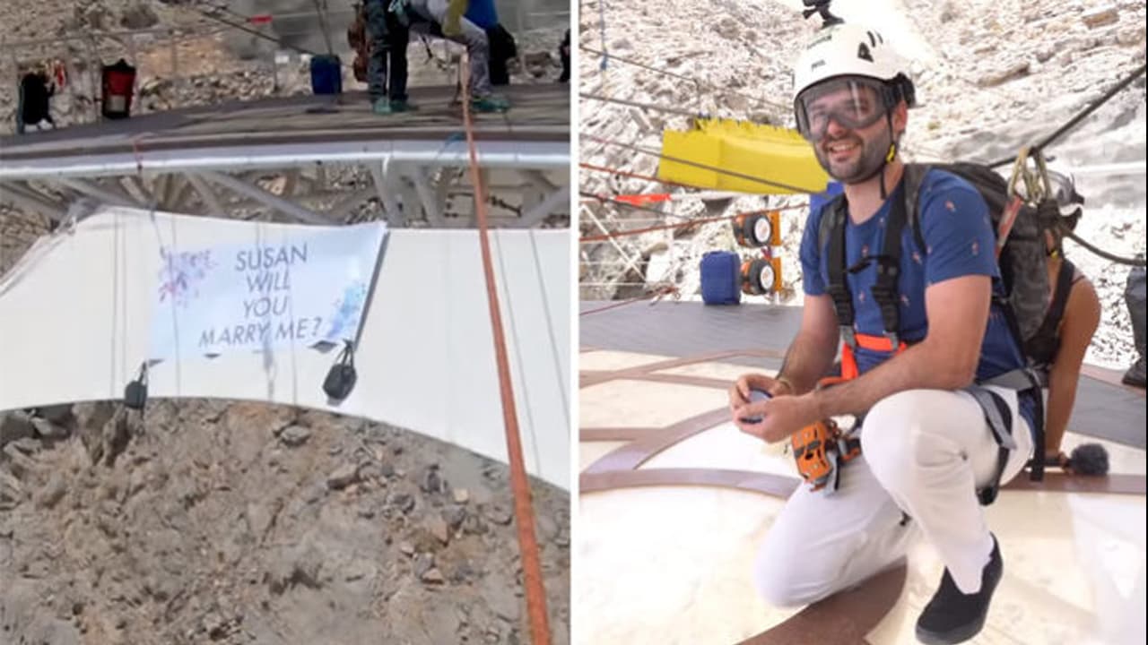 Love has no limits: Bengaluru man becomes the first to propose to girlfriend on the world’s longest zipline