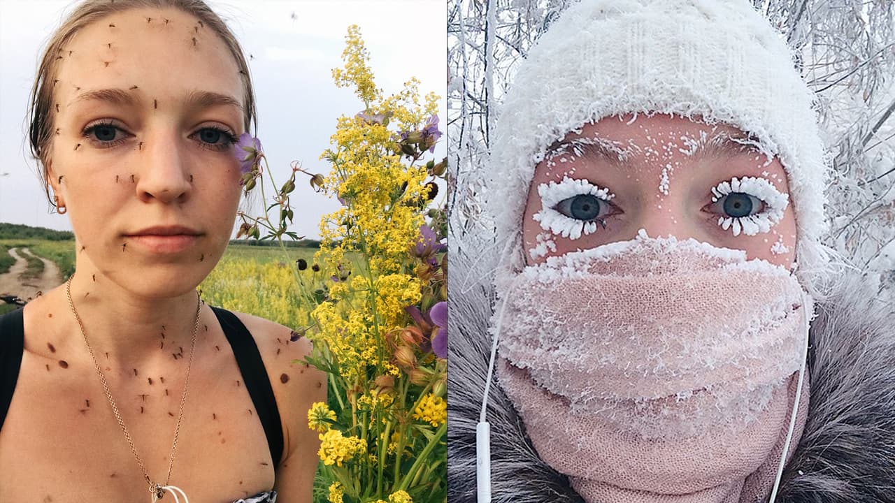 After icy eyelashes, Russian girl takes internet by storm with this picture