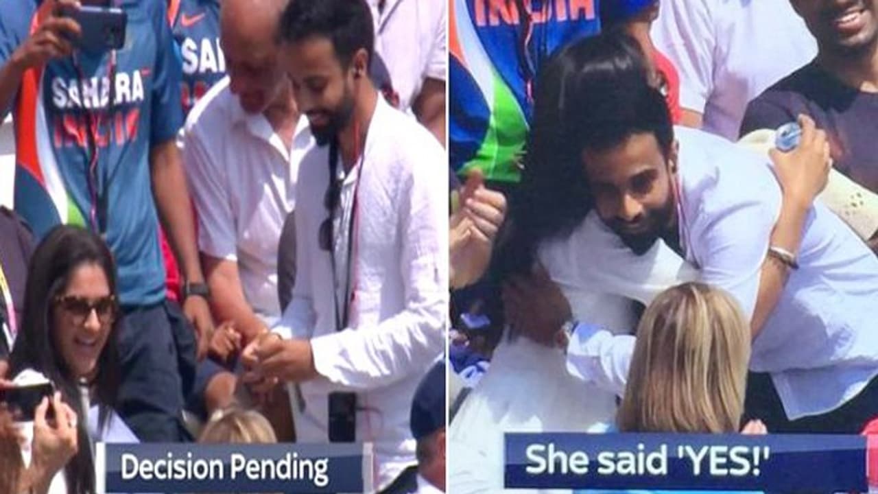 ఇంగ్లాండు, ఇండియా రెండో వన్డేలో మ్యారేజ్ ప్రపోజల్ ఇంగ్లాండు, ఇండియా రెండో వన్డేలో మ్యారేజ్ ప్రపోజల్