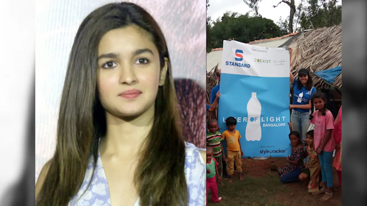 Alia Bhatt brings light into 40 slum homes in Karnataka; see pictures Alia Bhatt brings light into 40 slum homes in Karnataka; see pictures