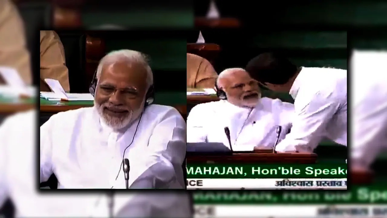 जब राहुल के भाषण पर हंसते रहे पीएम...