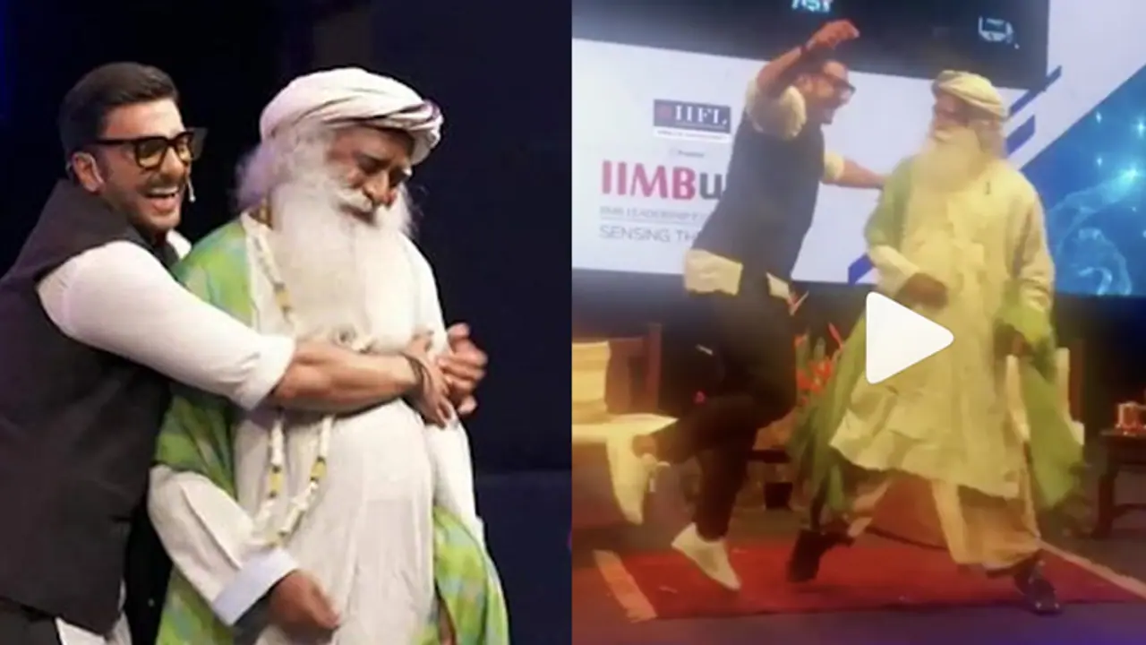 Watch: Ranveer Singh shakes a leg with spiritual Sadhguru Jaggi Vasudev Watch: Ranveer Singh shakes a leg with spiritual Sadhguru Jaggi Vasudev