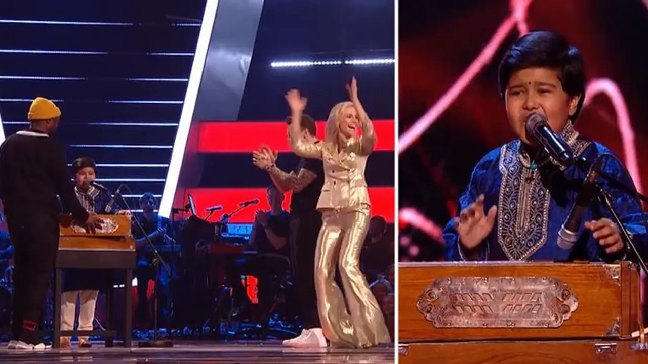 Viral video: Indian origin boy stuns with harmonium in The Voice Kids UK