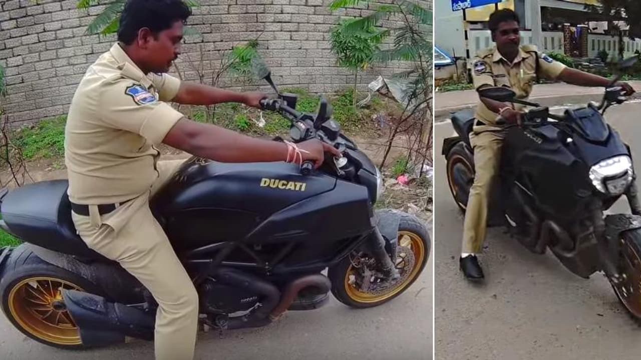 18 ലക്ഷത്തിന്റെ ബൈക്കുടമയോട് പൊലീസ് ചോദിച്ചു; ഒരു റൗണ്ട് ഓടിച്ചോട്ടെ ചേട്ടാ? 18 ലക്ഷത്തിന്റെ ബൈക്കുടമയോട് പൊലീസ് ചോദിച്ചു; ഒരു റൗണ്ട് ഓടിച്ചോട്ടെ ചേട്ടാ?