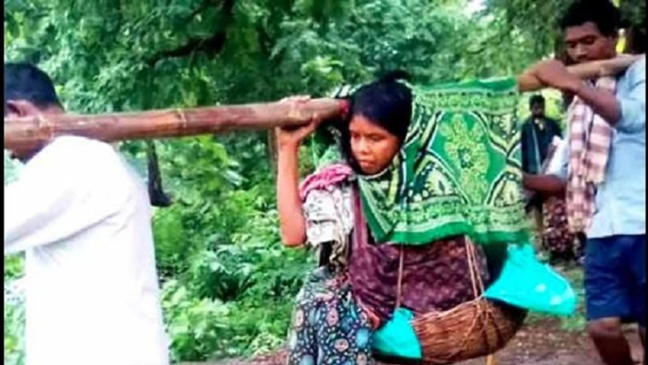 ಗರ್ಭಿಣಿಯನ್ನು 12 ಕಿ.ಮೀ ಹೊತ್ತು ನಡೆದರು: ರಸ್ತೆಯಲ್ಲೇ ಮಗು ಸಾವು! ಗರ್ಭಿಣಿಯನ್ನು 12 ಕಿ.ಮೀ ಹೊತ್ತು ನಡೆದರು: ರಸ್ತೆಯಲ್ಲೇ ಮಗು ಸಾವು!