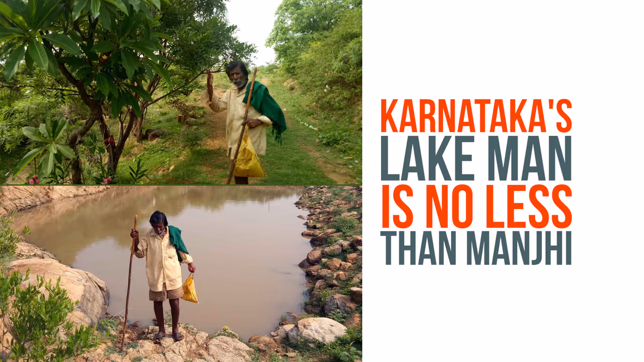 Water Warrior: 83 year old lake messiah Kamegowda’s tryst with tanks Water Warrior: 83 year old lake messiah Kamegowda’s tryst with tanks