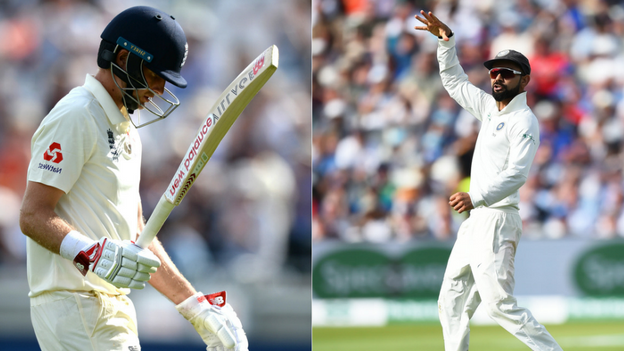 Virat Kohli takes 'revenge' on Joe Root by celebrating his dismissal with a mic drop gesture