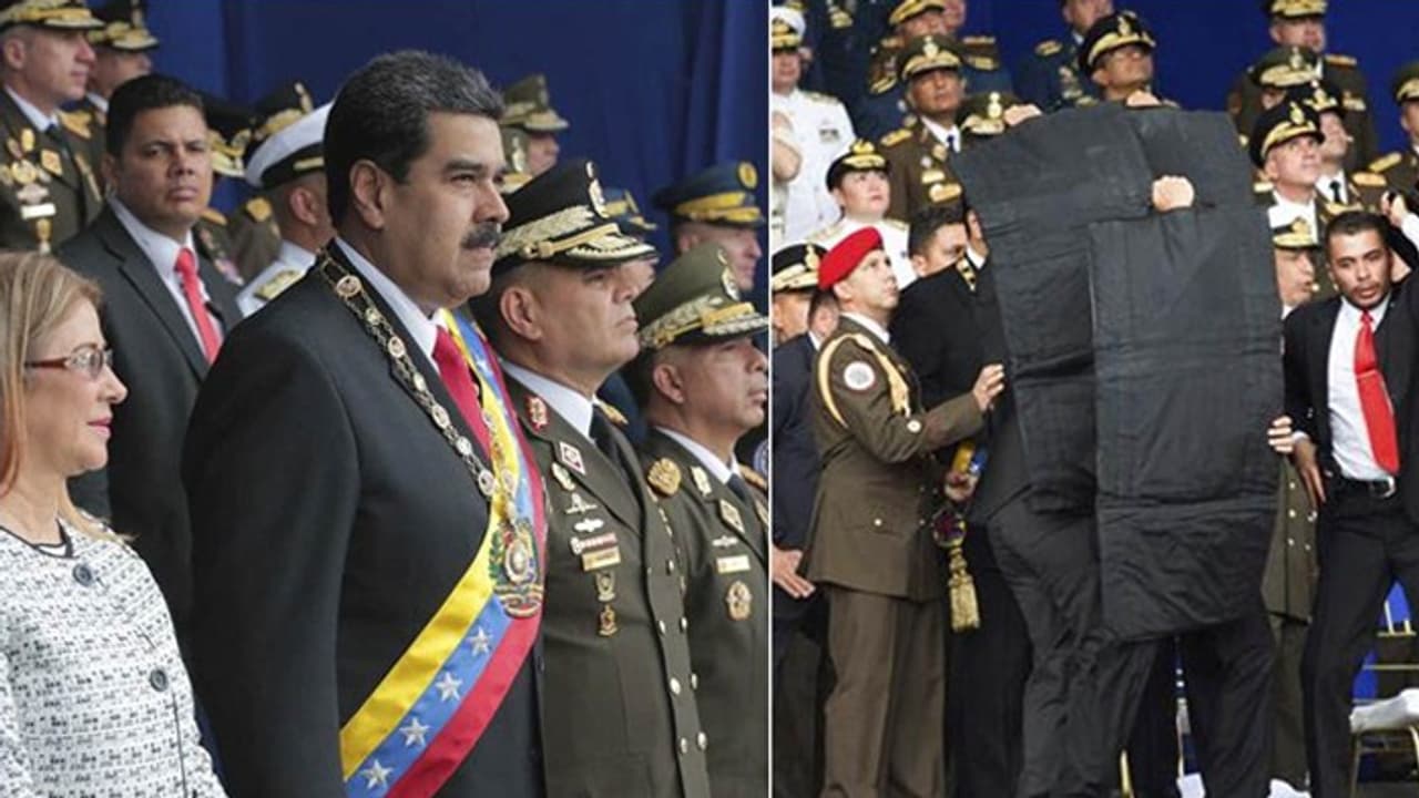 వెనెజులా అధ్యక్షుడిపై హత్యాయత్నం.. డ్రోన్లకు బాంబులు.. తప్పించుకున్న దేశాధినేత