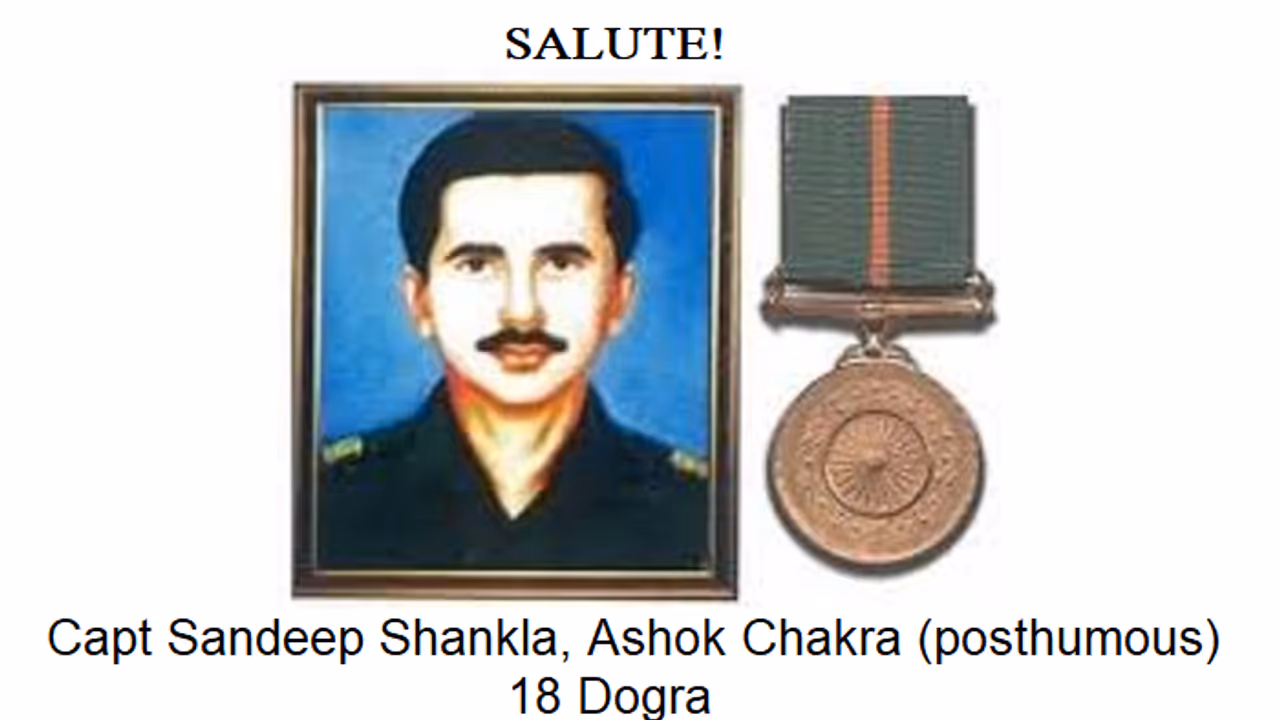 Saluting Capt Sandeep Shankla, Ashok Chakra (posthumous), 18 Dogra
