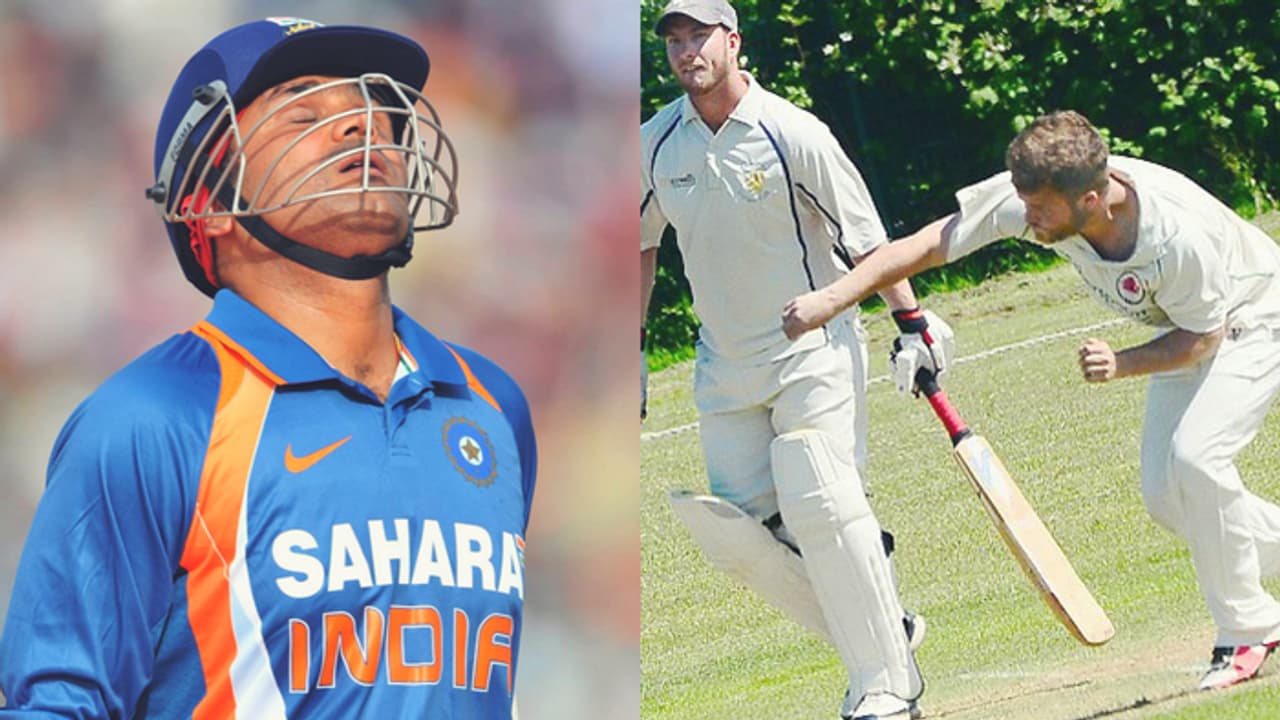 Virender Sehwag's lost ton revisited as England club bowler schemes to deny batsman