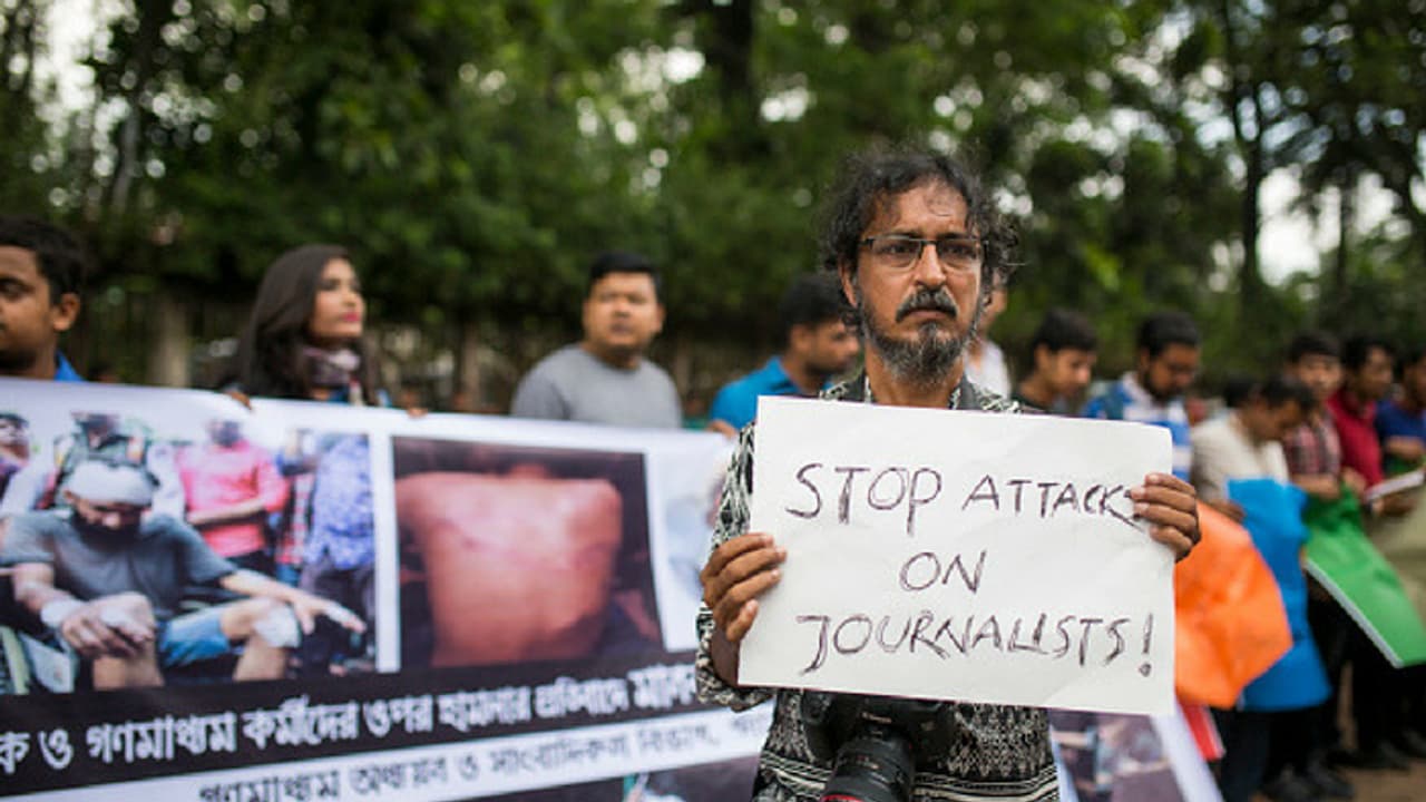 Bangladesh student protests: Photographer Shahidul Alam back from hospital to police custody Bangladesh student protests: Photographer Shahidul Alam back from hospital to police custody