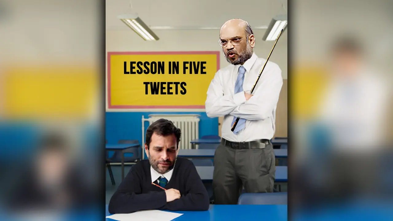 Amit Shah took just 5 tweets to demolish Rahul Gandhi's charges on Dalit empowerment