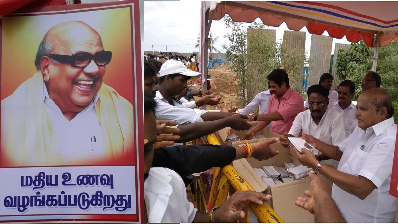 சமாதி சாப்பாடு! தி.மு.க உருவாக்கும் புது டிரெண்ட்... சமாதி சாப்பாடு! தி.மு.க உருவாக்கும் புது டிரெண்ட்...