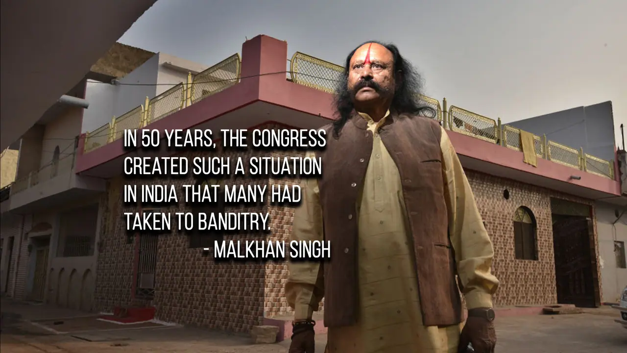 India's bandit king Malkhan Singh joins BJP, reveals why he became 'daku' India's bandit king Malkhan Singh joins BJP, reveals why he became 'daku'