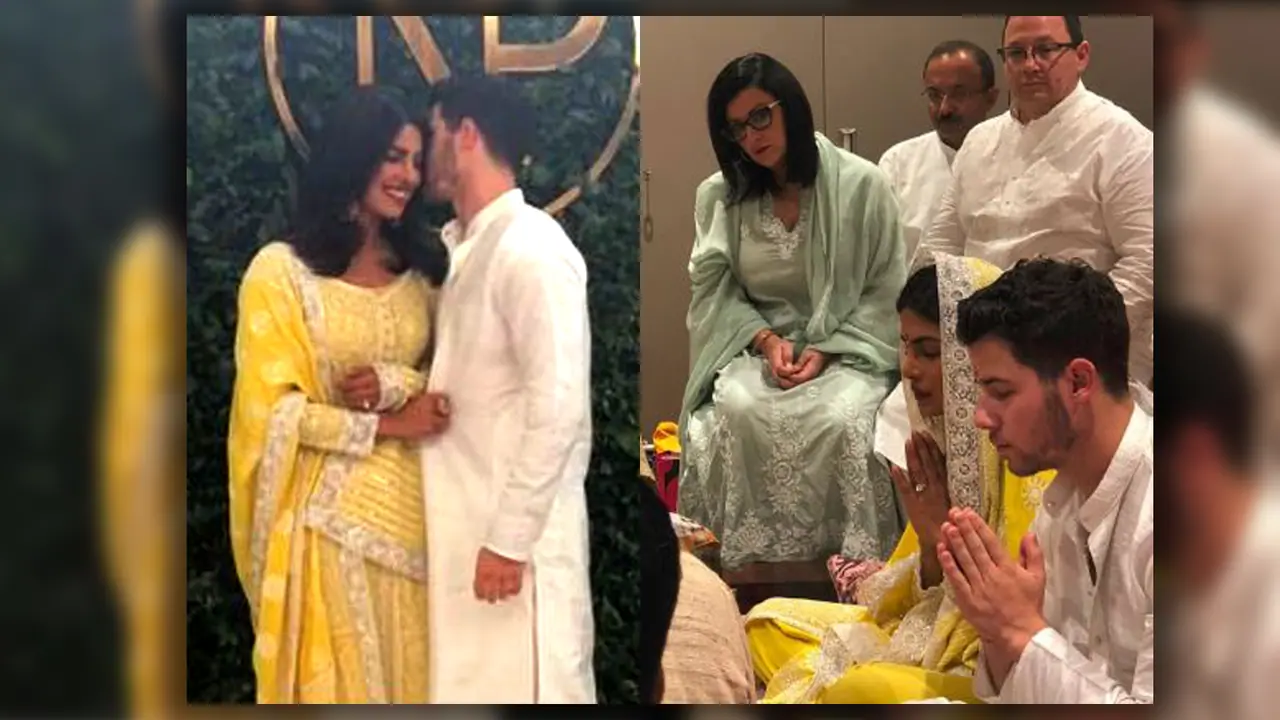 Priyanka Chopra Nick Jonas roka ceremony: Couple looks amazing in Indian attire (Inside pictures) Priyanka Chopra Nick Jonas roka ceremony: Couple looks amazing in Indian attire (Inside pictures)
