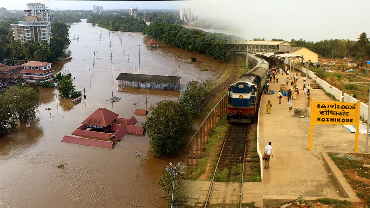 Kerala floods: Collapsed train services partially restored