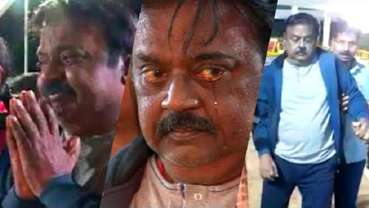 நடக்கவும் முடியவில்லை! பேசவும் முடியவில்லை! கேப்டனை பார்த்து கதறிய தொண்டர்கள்! நடக்கவும் முடியவில்லை! பேசவும் முடியவில்லை! கேப்டனை பார்த்து கதறிய தொண்டர்கள்!