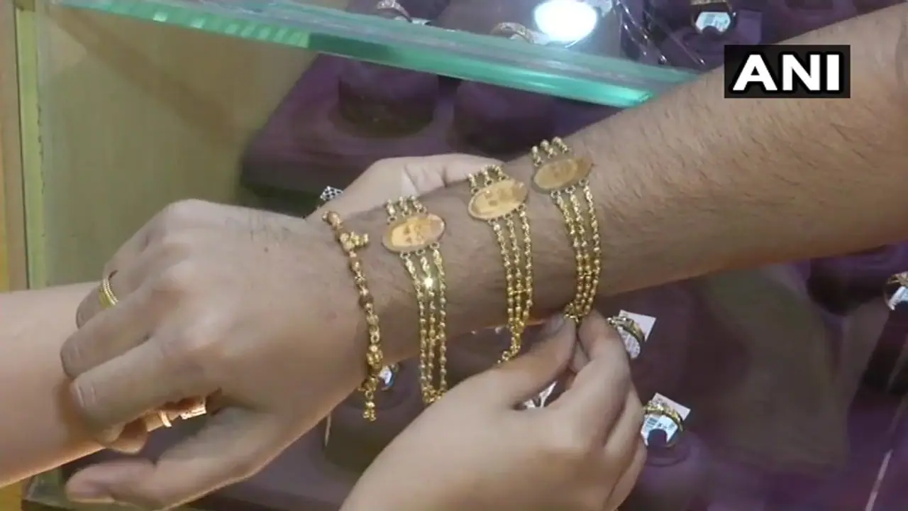 Surat, Gujarat: Rakhi made of 22 carat gold sporting PM Modi’s face selling for Rs 50K apiece