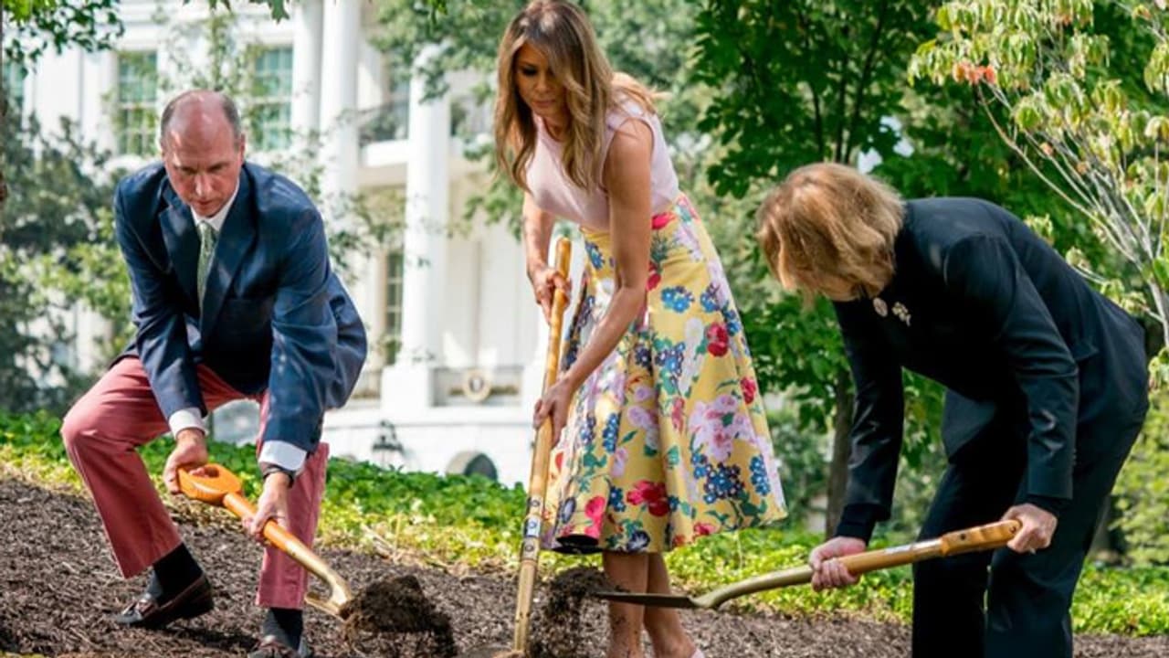 ഗ്ലാമര് ലുക്കില് പുന്തോട്ട പരിപാലനത്തിനിറങ്ങിയ ട്രംപിന്റെ ഭാര്യ മെലാനിയക്ക് ട്രോള് മഴ ഗ്ലാമര് ലുക്കില് പുന്തോട്ട പരിപാലനത്തിനിറങ്ങിയ ട്രംപിന്റെ ഭാര്യ മെലാനിയക്ക് ട്രോള് മഴ