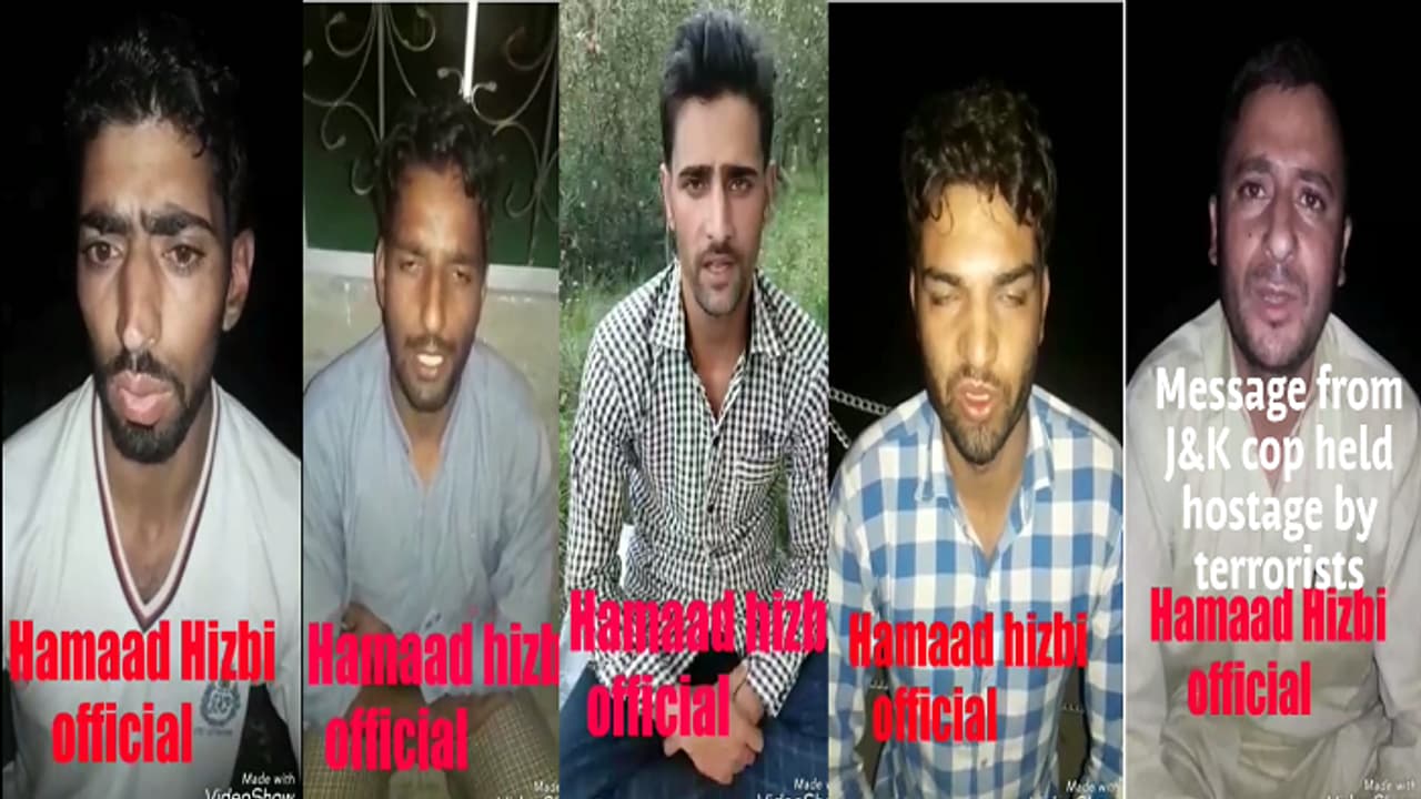 Terrorists release videos of Jammu Kashmir ‘policemen’ pleading with DGP to abandon anti terror ops