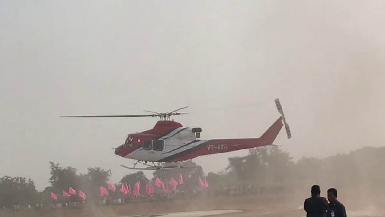 ప్రగతి నివేదన సభను ఏరియల్ సర్వే ద్వారా వీక్షిస్తున్న సీఎం కేసీఆర్ (వీడియో)