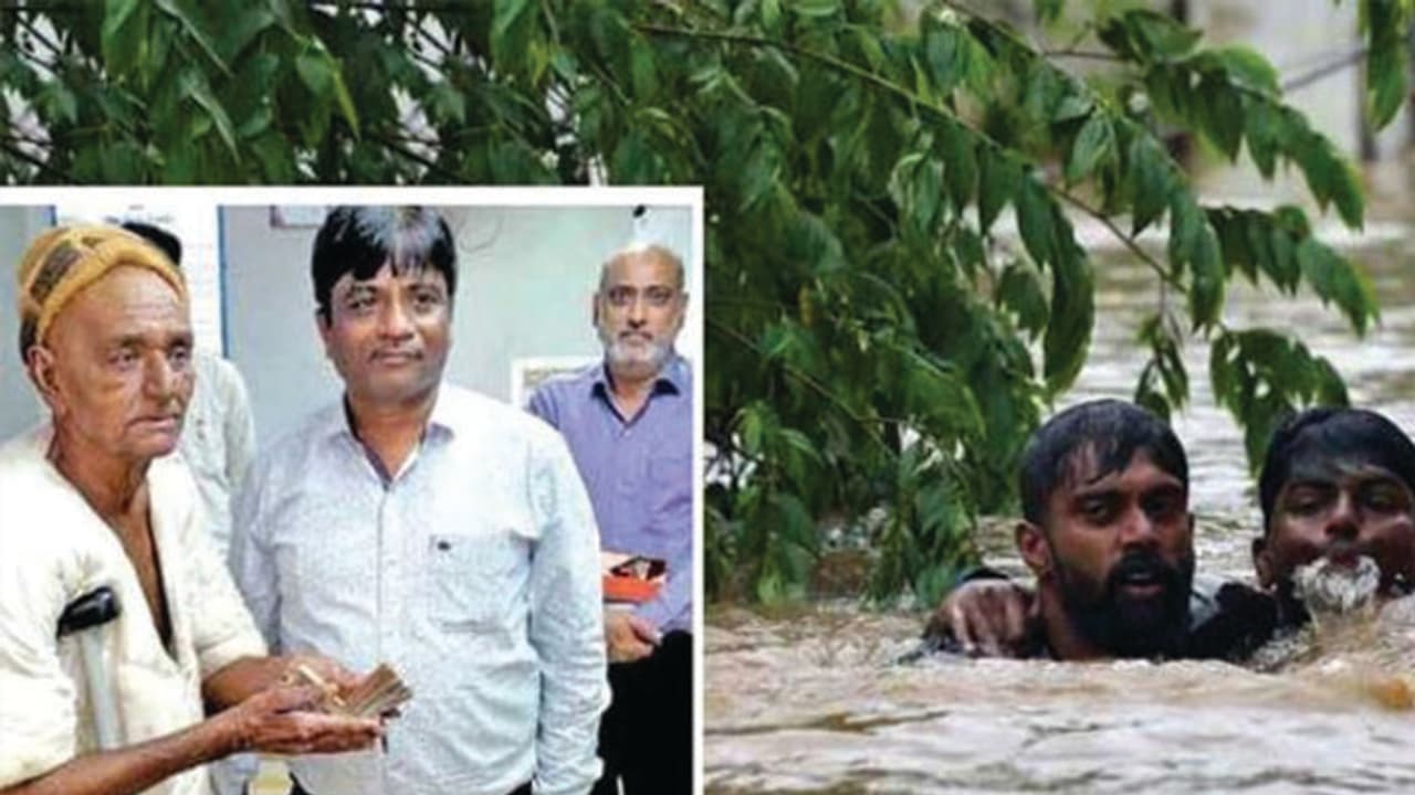 പ്രളയക്കെടുതി: ഭിക്ഷയെടുത്ത് കിട്ടിയ പണം കേരളത്തിന് നൽകി ഗുജറാത്തിൽ നിന്ന് പ്രജാപതി പ്രളയക്കെടുതി: ഭിക്ഷയെടുത്ത് കിട്ടിയ പണം കേരളത്തിന് നൽകി ഗുജറാത്തിൽ നിന്ന് പ്രജാപതി