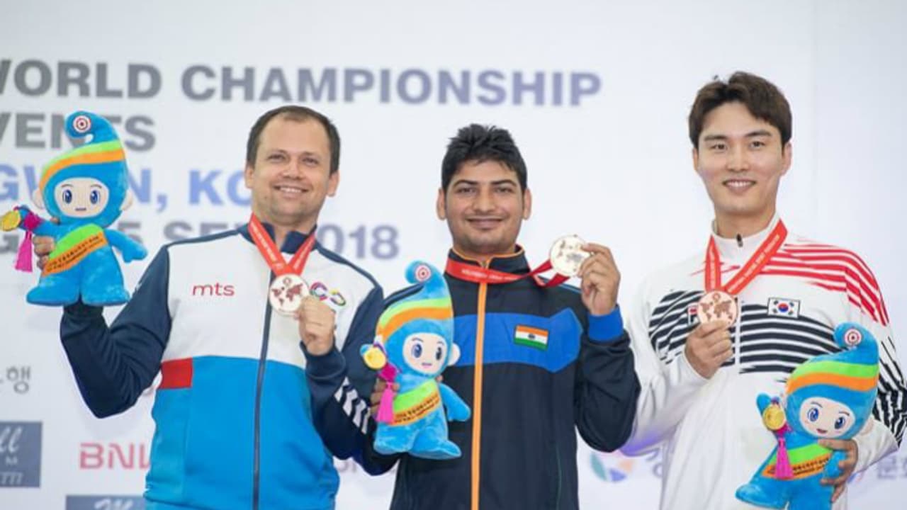 ISSF World Championships: Om Prakash Mitharwal shoots 50m pistol gold; Manu Bhaker fails to reach final