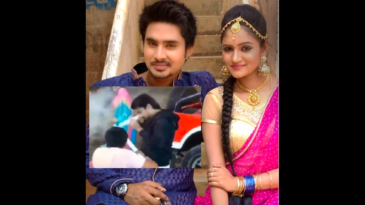 Kannada serial Puttagowri Maduve's lead actor Rakshit injured during fight sequence Kannada serial Puttagowri Maduve's lead actor Rakshit injured during fight sequence