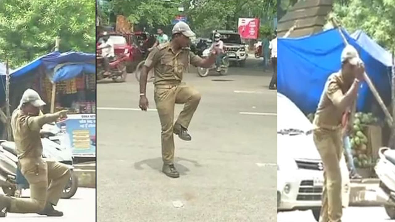 தனது நடன அசைவுகளால் டிராஃபிக்கை கட்டுப்படுத்தும் போக்குவரத்து காவலர்! தனது நடன அசைவுகளால் டிராஃபிக்கை கட்டுப்படுத்தும் போக்குவரத்து காவலர்!