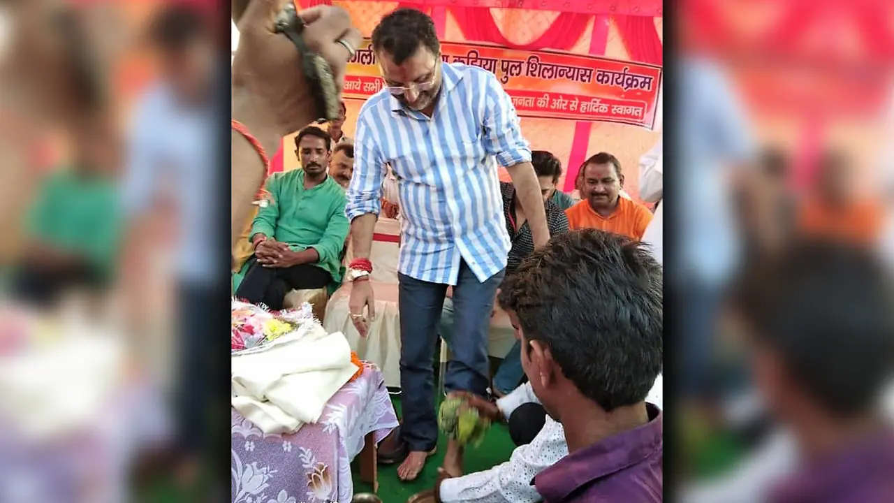 MP Nishikant Dubey seeks pride in BJP worker washing his feet, drinking the soiled water