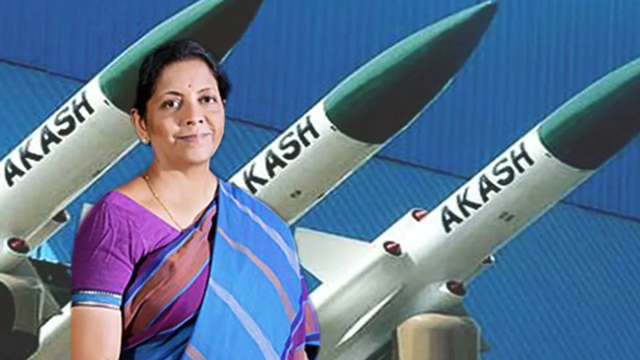 Nirmala Sitharaman clears home made Akash missiles for deployment along Pakistan, China borders
