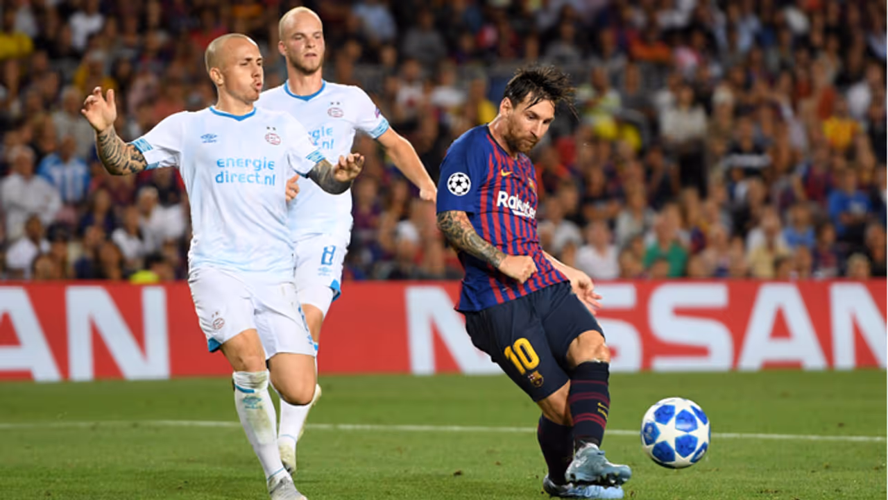 മെസിയുടെ ഹാട്രിക്കോടെ യുവഫ ചാംപ്യന്സ് ലീഗിന് തുടക്കം ഗോള് വീഡിയോ മെസിയുടെ ഹാട്രിക്കോടെ യുവഫ ചാംപ്യന്സ് ലീഗിന് തുടക്കം ഗോള് വീഡിയോ