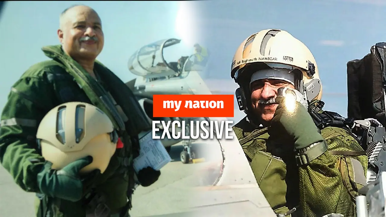 Kargil war hero Raghunath Nambiar flies Rafale plane in France