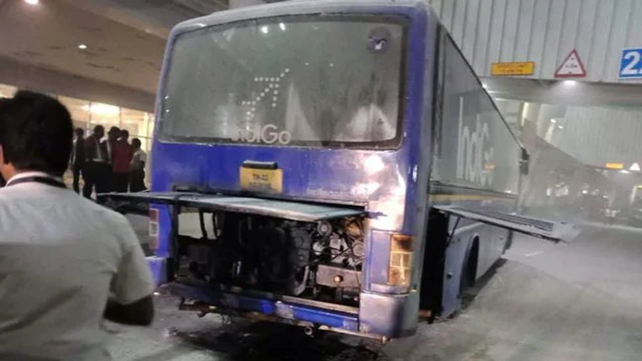IndiGo bus catches fire: No end to aviation horror?