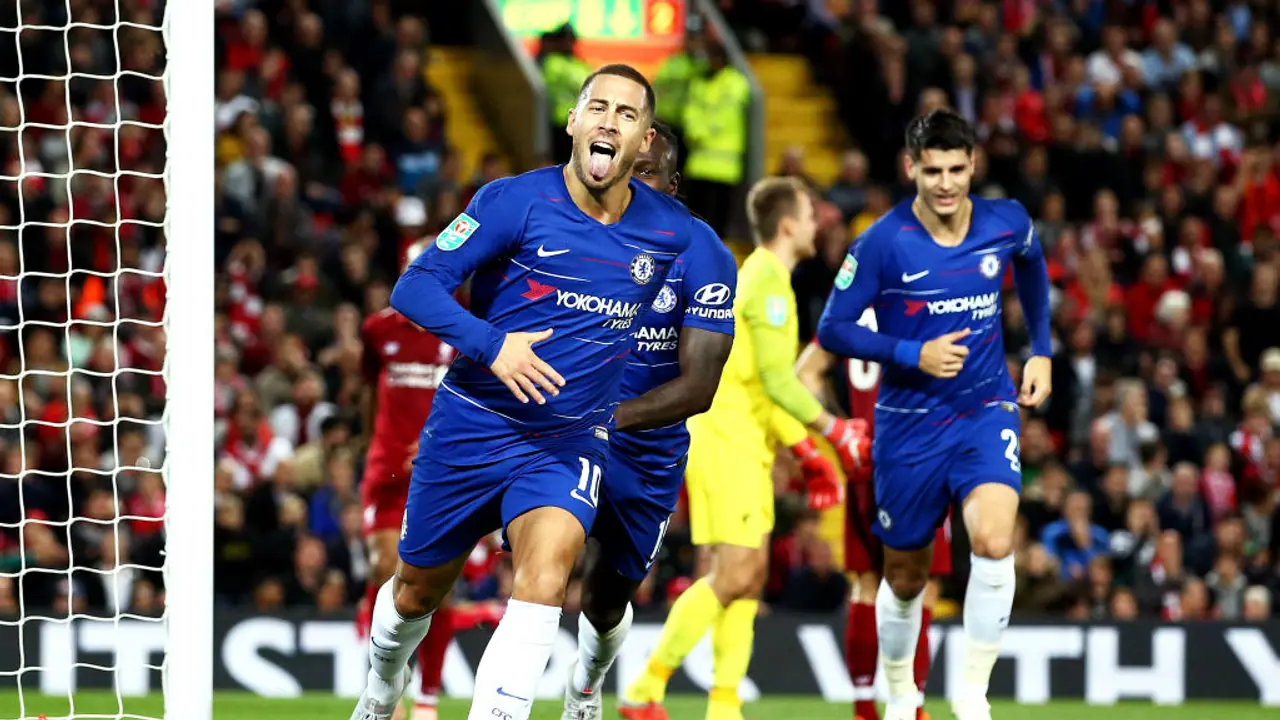 League Cup: Eden Hazard's goal seals Chelsea win against Liverpool